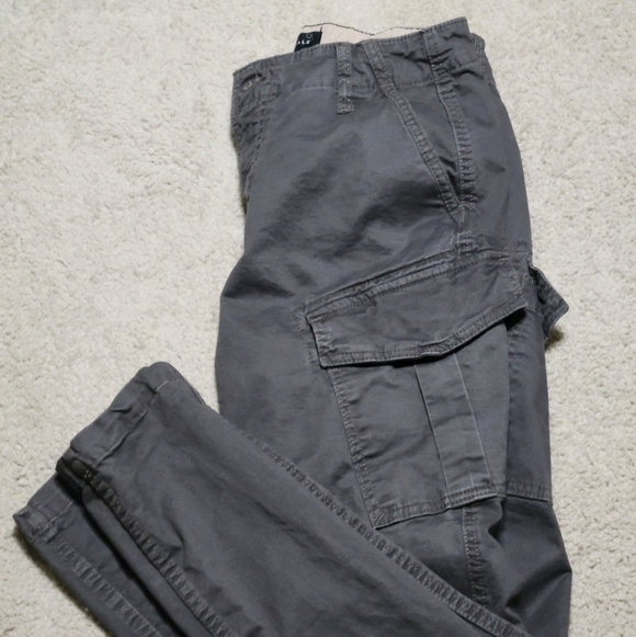🩶Aeropostale Gray Women's Cargo Pants 27/28 Excellent Condition!! - Picture 8 of 8